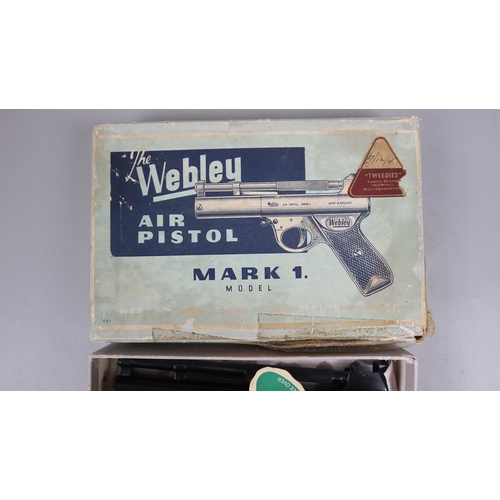 85 - Webley air pistol mark 1 .177 in original box