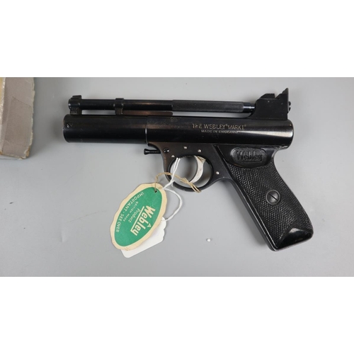 85 - Webley air pistol mark 1 .177 in original box