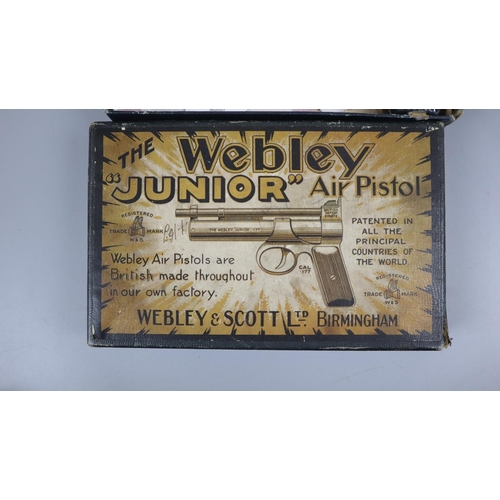 86 - Webley air pistol junior .177 in original box