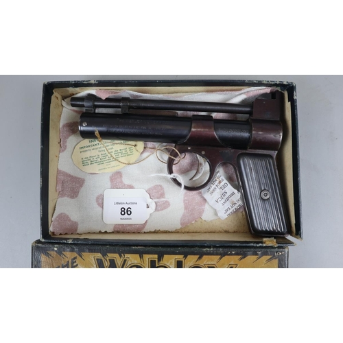 86 - Webley air pistol junior .177 in original box