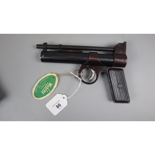 86 - Webley air pistol junior .177 in original box