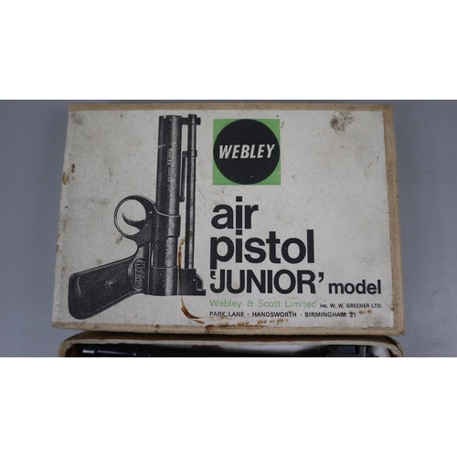 92 - Webley air pistol junior .177 in original box