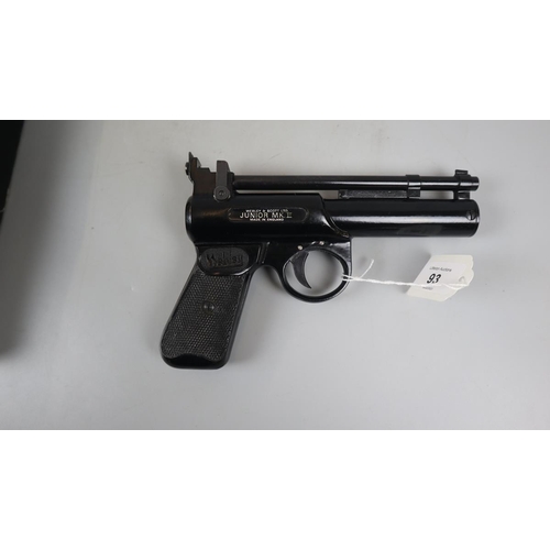 93 - Webley air pistol junior mark 2 .177 in original box