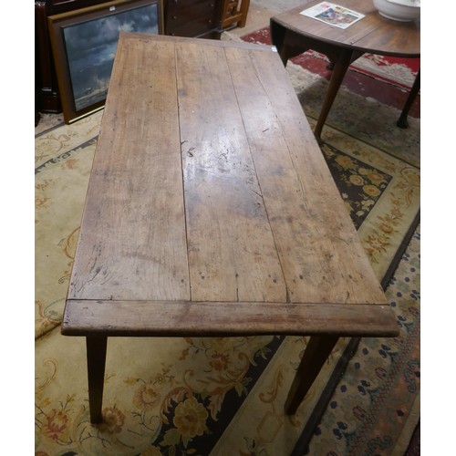 281 - Early fruitwood table – Size: L: 151cm W: 76cm H: 76cm