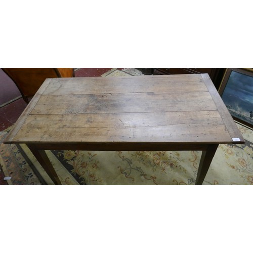 281 - Early fruitwood table – Size: L: 151cm W: 76cm H: 76cm