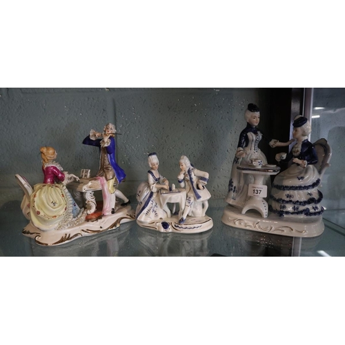 137 - Collection of ceramics to include Capodimonte