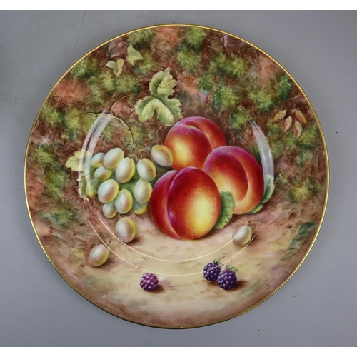 144 - Hand painted Royal Worcester cabinet plate