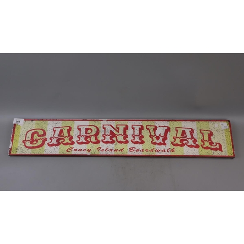 269 - Wooden Carnival sign