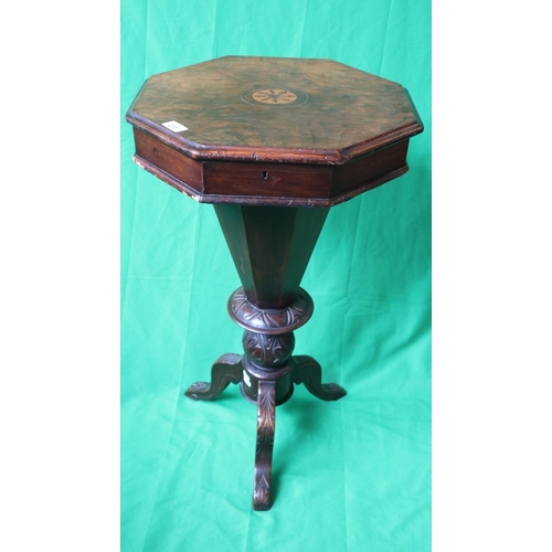 273 - Inlaid trumpet work table