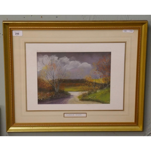 298 - Pastel by M F Jordan - Approx image size: 30cm x 22cm