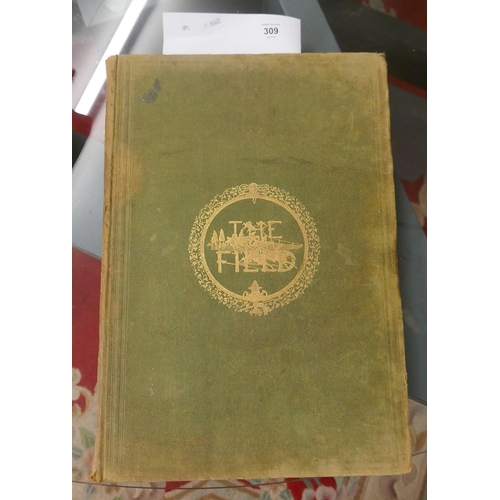 309 - Large antique book - The Field 1886