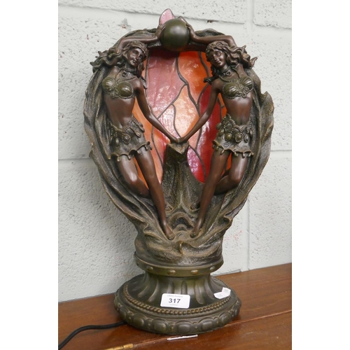 317 - Art Nouveau style lamp