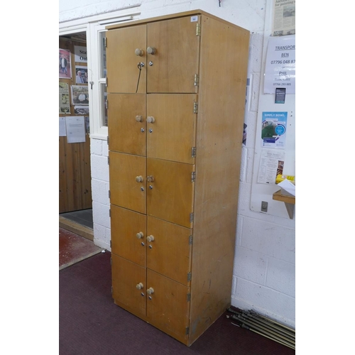 362 - Vintage school lockers - Approx size: W: 65cm D: 52cm H: 181cm