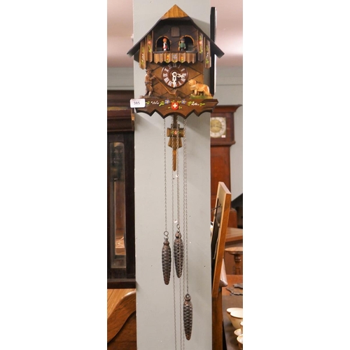 385 - Black Forest style working cuckoo clock