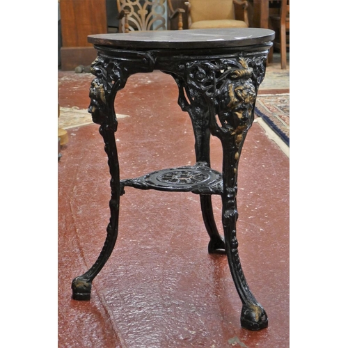 389 - Cast iron pub table