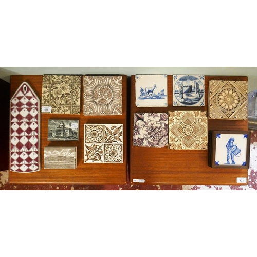 419 - Collection of tiles to include Minton