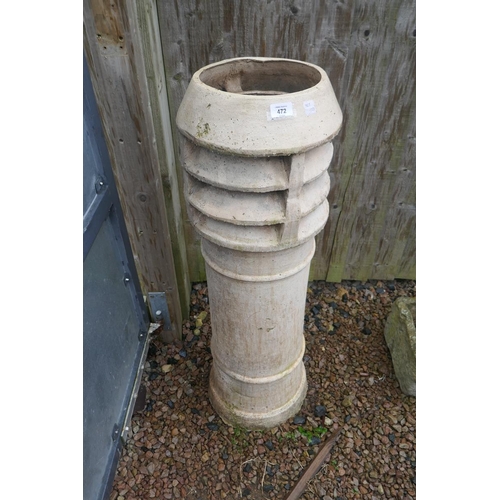472 - Tall chimney pot - Approx height: 105cm