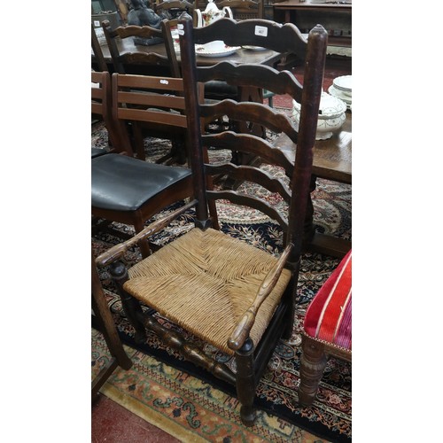 467 - Georgian ladder back chair