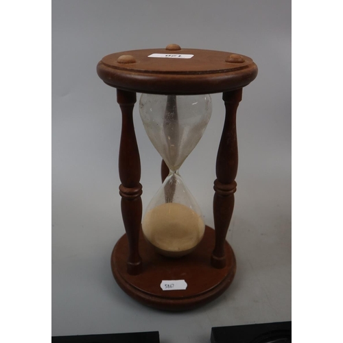 120 - Sand timer and plaques