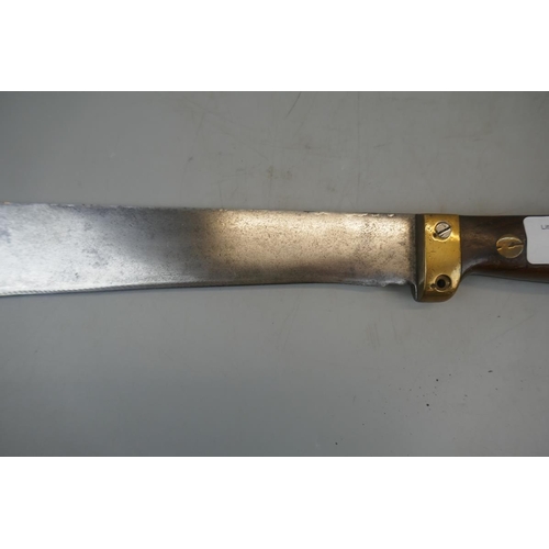158 - Bowie knife in leather sheath