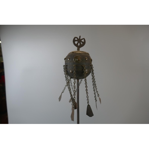 166 - Antique Islamic Sufi Flagellant’s Spiked Whip