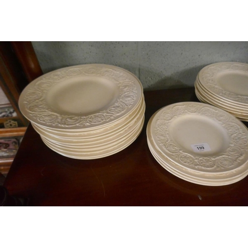 199 - Collection of white Wedgwood china