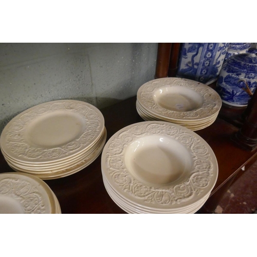 199 - Collection of white Wedgwood china