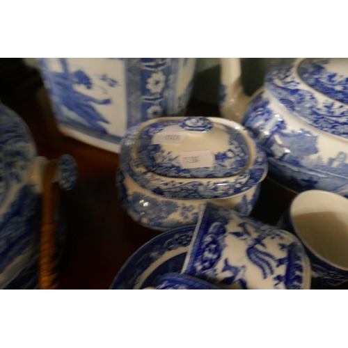 201 - Large collection of blue & white china to include Spode