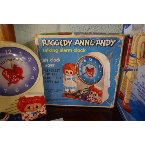 209 - Raggady Ann and Andy alarm clock in original box