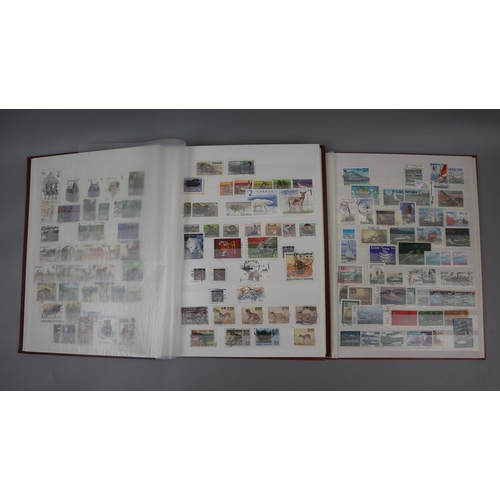 222 - Stamps - Thematics - animal, reptiles, skips & trains in 2 stock books