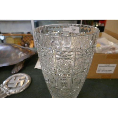 250 - Cut glass vase