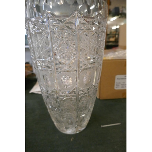 250 - Cut glass vase