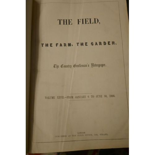 309 - Large antique book - The Field 1886