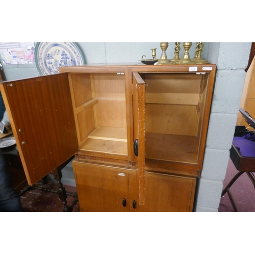 333 - 3 mid-century modular cupboards (1 double, 2 single) - From the refurbishment of the science labs of... 