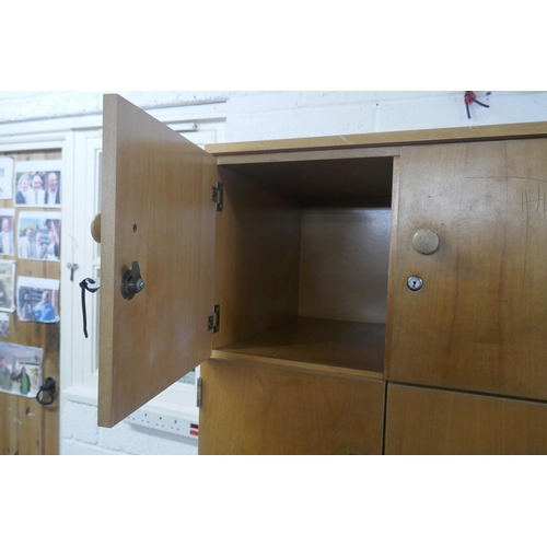 362 - Vintage school lockers - Approx size: W: 65cm D: 52cm H: 181cm