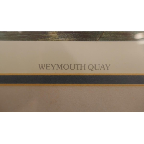 373 - Signed L/E print - Weymouth Key together with another