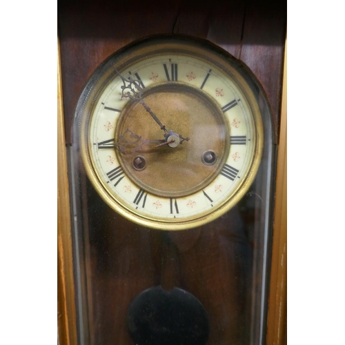 384 - Vienna wall clock in very good working condition