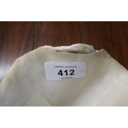 412 - Large genuine clam shell