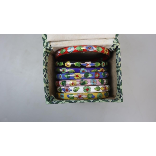 64 - Collection of Cloisonne bangles