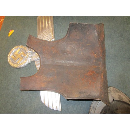 259 - Antique armoured breast plate