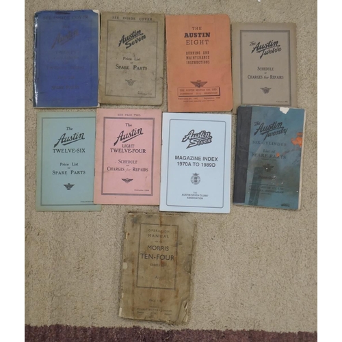 121 - Collection of Austin motoring books