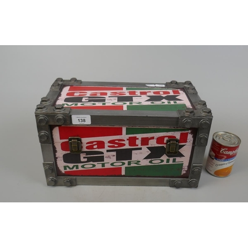 138 - Novelty Castrol GTX Motor Oil storage box