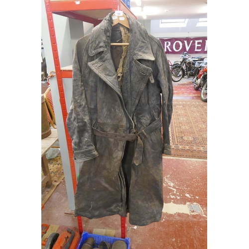150 - 1920's leather car coat