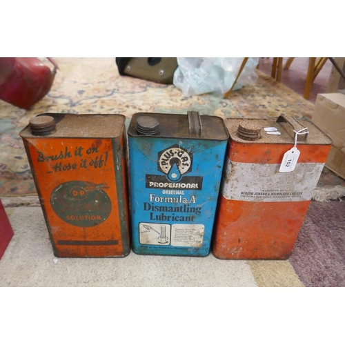 152 - 3 vintage oil cans