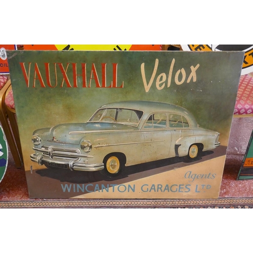 337 - Bespoke hand painted sign - Vauxhall Velux 1953