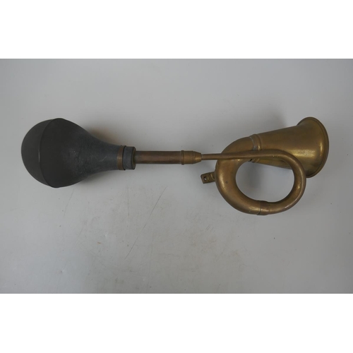 84 - Vintage brass car horn