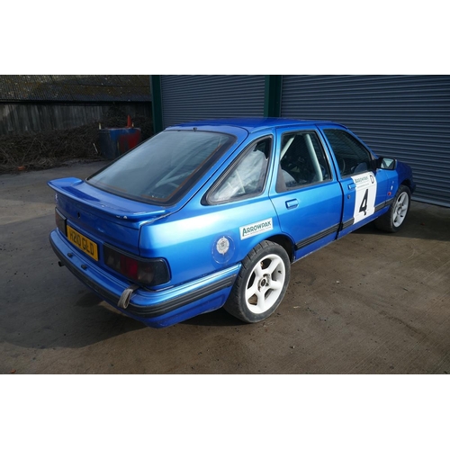 103 - H reg 1990 Ford Sierra 4x4 rally car with V6 Cosworth engine, running order with roll cage, fuel cel... 