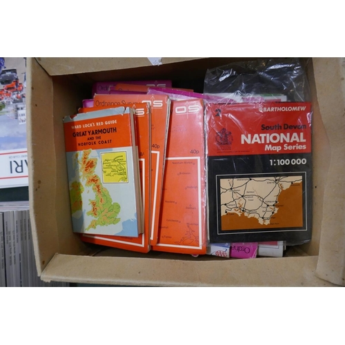 117 - Collection of ordnance survey maps etc