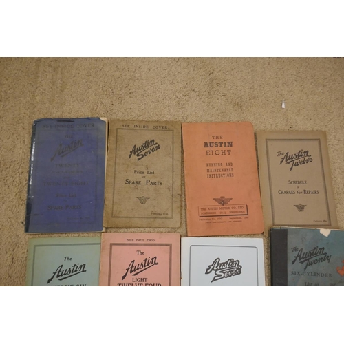 121 - Collection of Austin motoring books