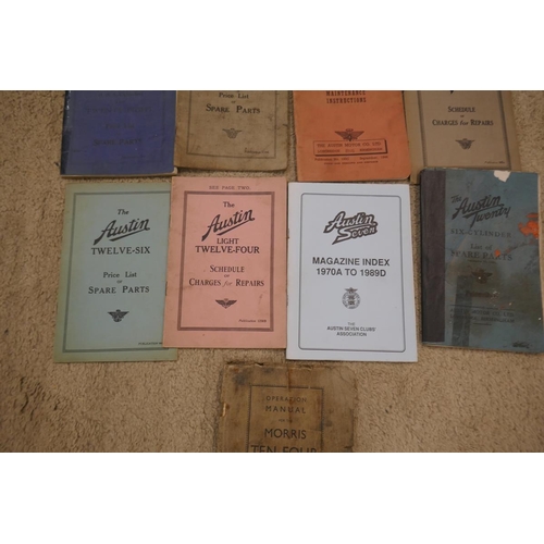 121 - Collection of Austin motoring books